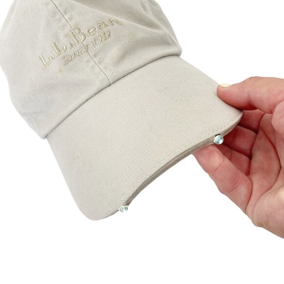LL Bean Tan Baseball Hat Built In Lights - Picture 2 of 9